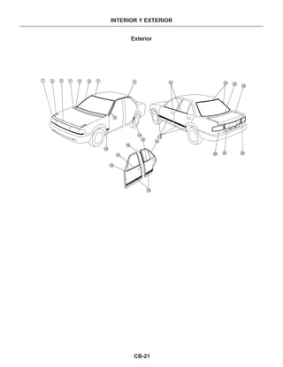 CB-21
Exterior
INTERIOR Y EXTERIOR
1 2 3 4 5 78
9
11
13
15
15
15
16
19
30 3939
19
13
19
19
24 25
26
 