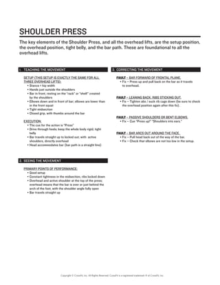 Copyright © CrossFit, Inc. All Rights Reserved. CrossFit is a registered trademark ‰ of CrossFit, Inc.
 