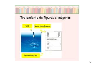 Tratamiento de figuras e imágenes




                                    18
 