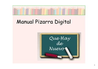 Manual Pizarra Digital




                         1
 