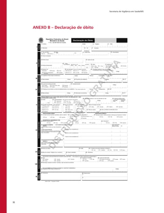Secretaria de Vigilância em Saúde/MS
32
ANEXO B – Declaração de óbito
 