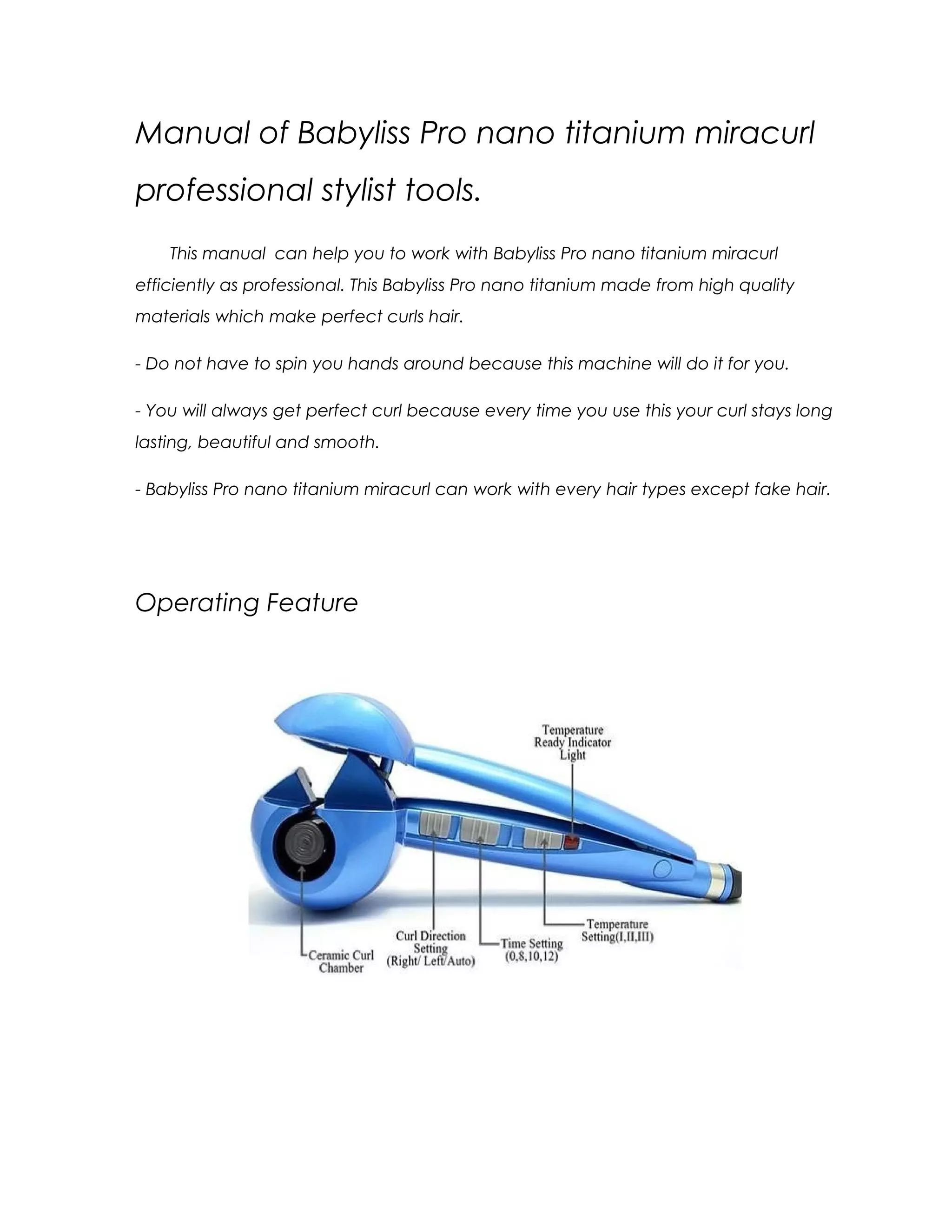 Manual of babyliss pro perfect curl.doc new | DOC