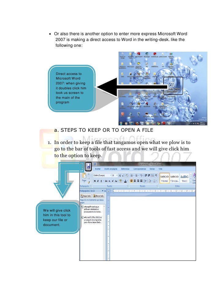 Manual of functions step by step microsoft word 2007