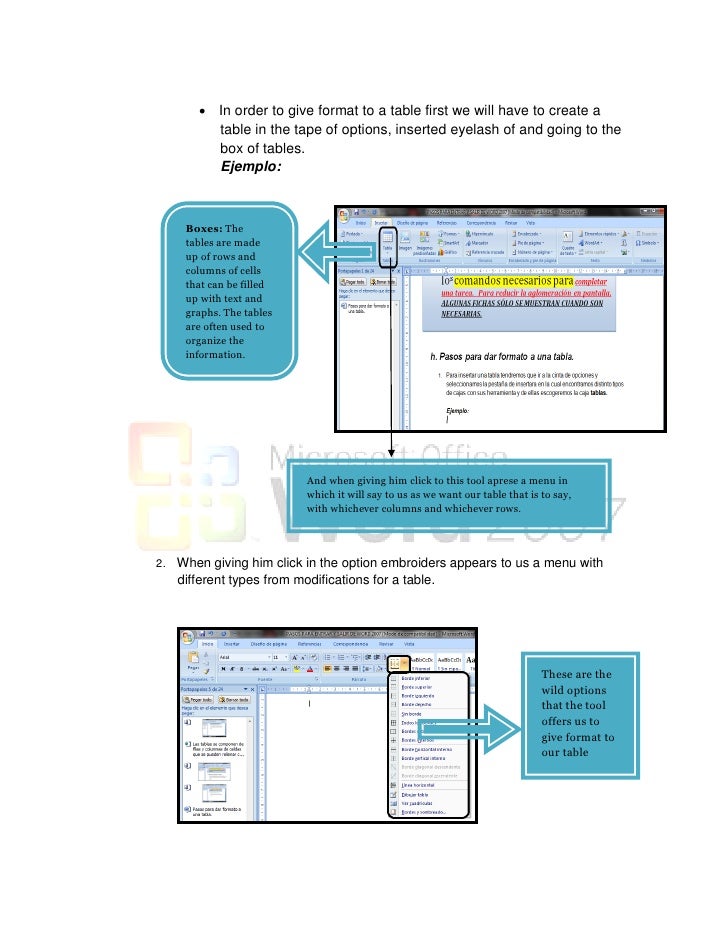 Manual of functions step by step microsoft word 2007