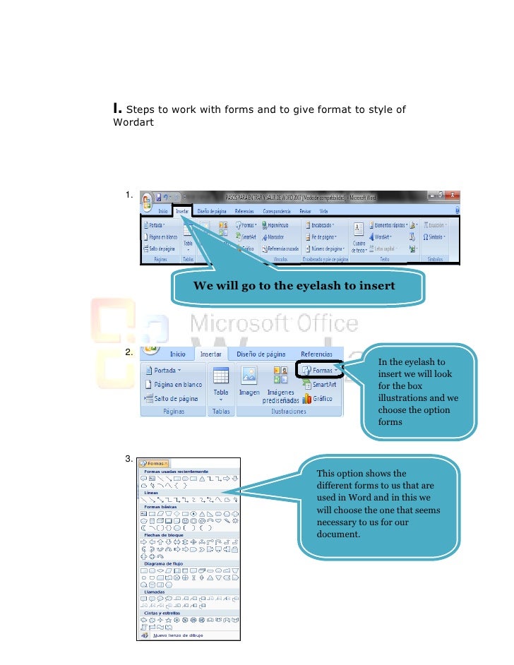 Manual of functions step by step microsoft word 2007