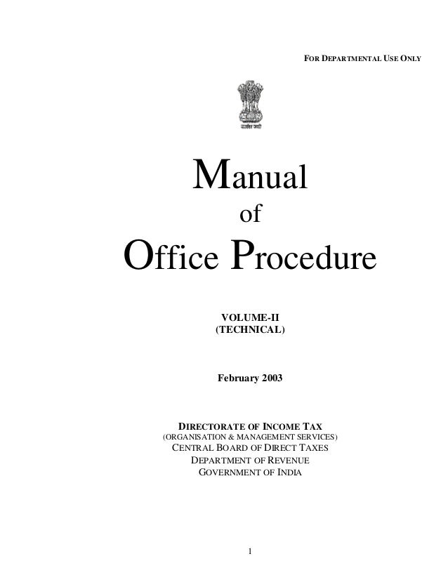 manual of office procedure itd bose