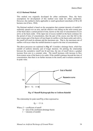 Irc Sp 13 Rational Method Hydrology Example.pdf Manual on artificial recharge of ground water | PDF