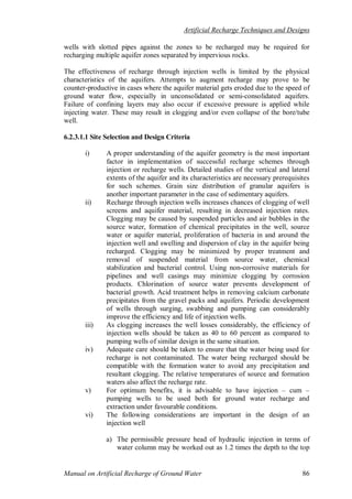 Manual on artificial recharge of ground water | PDF