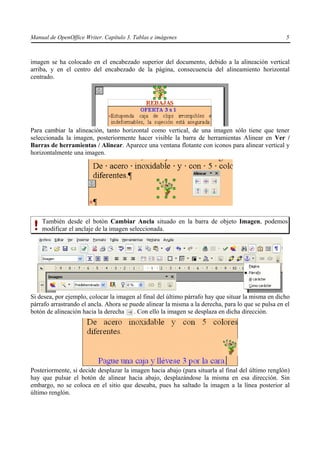 Manual de OpenOffice Writer. Capítulo 3. Tablas e imágenes                                          5



imagen se ha colo...