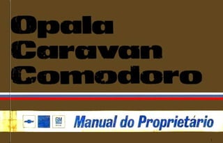 Manual opala 1978