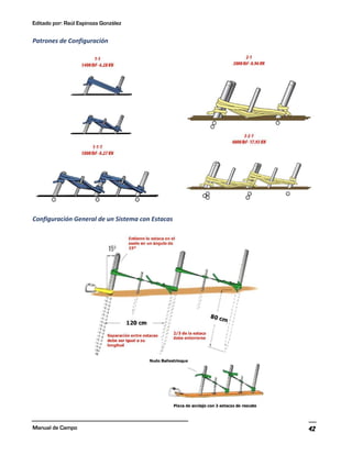 Editado por: Raúl Espinoza González
Manual de Campo 42
Patrones de Configuración
Configuración General de un Sistema con Estacas
 