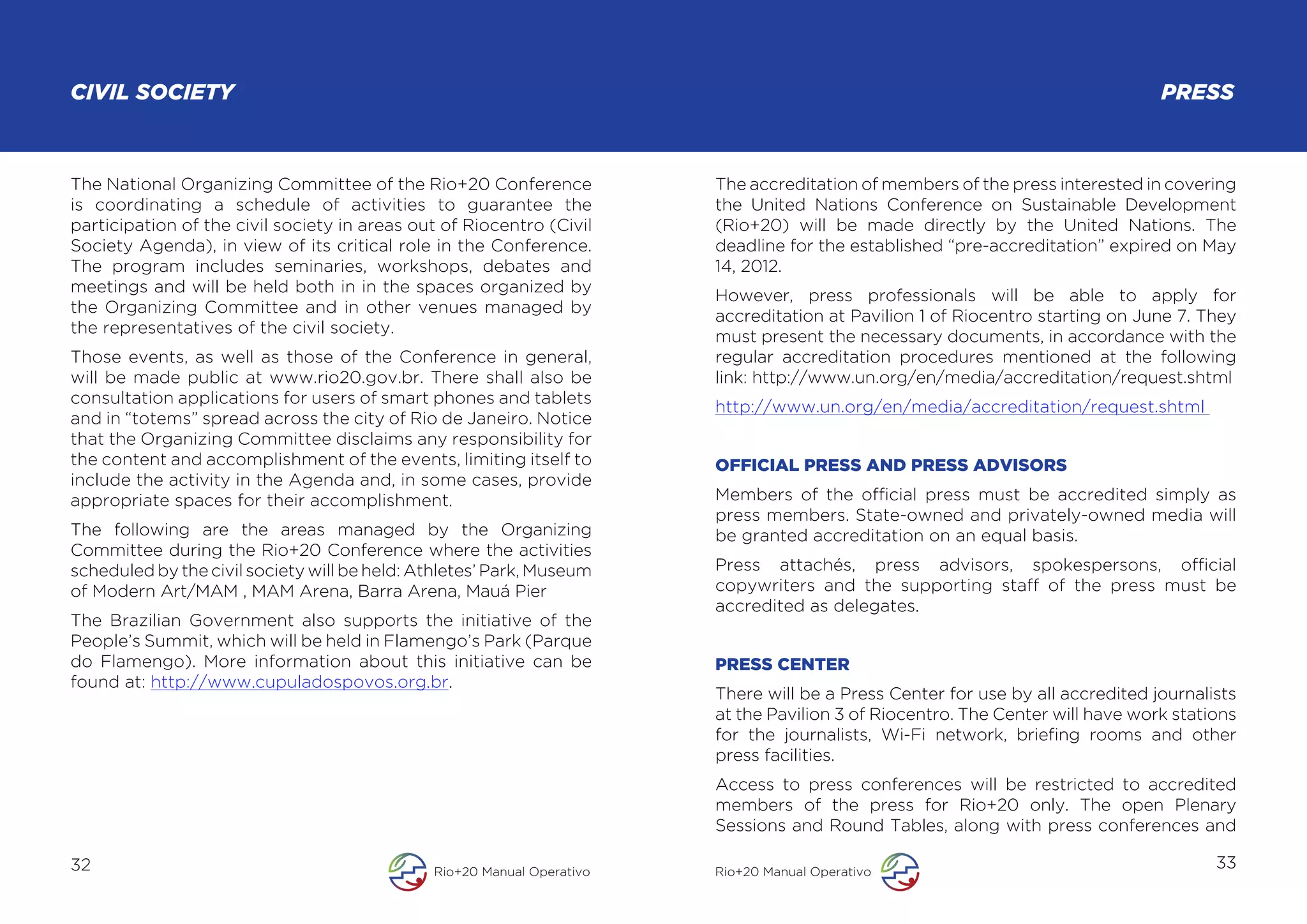 Rio+20 Conference Handbook | PDF