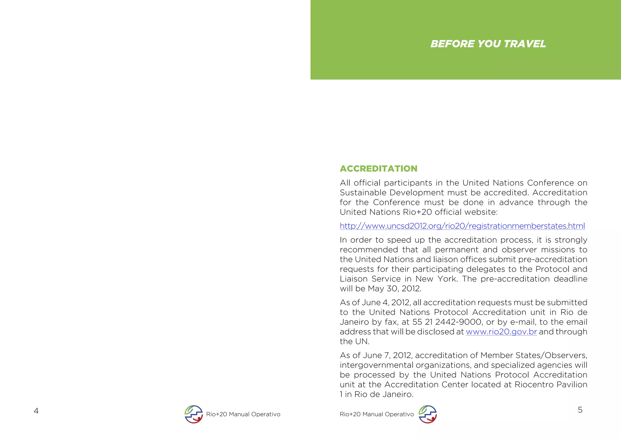 Rio+20 Conference Handbook | PDF