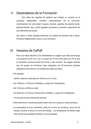Manual operativo de la ce paf (1) | PDF