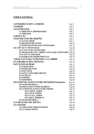 Manual oracle forms 6i | PDF