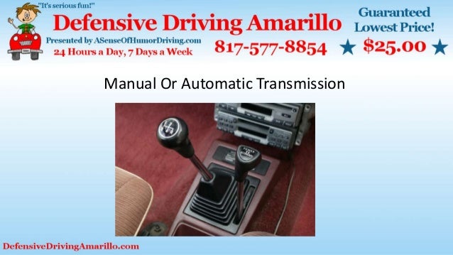 Manual or automatic transmission