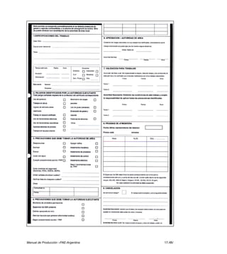 Manual de Producción –PAE-Argentina 17-XIV
 