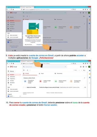 Manual para crear cuenta gmail cpw | PDF