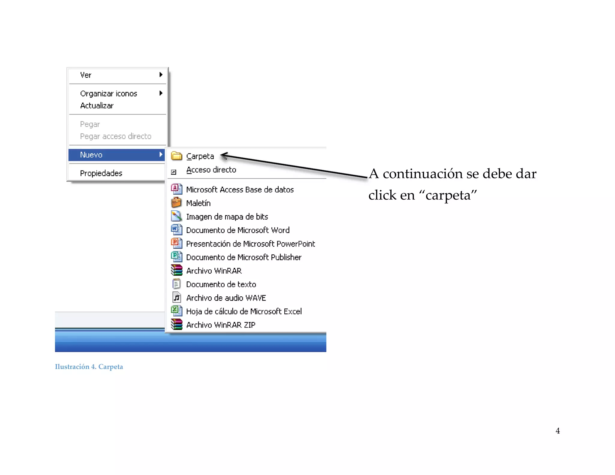 A continuación se debe dar
click en “carpeta”

Ilustración 4. Carpeta

4

 
