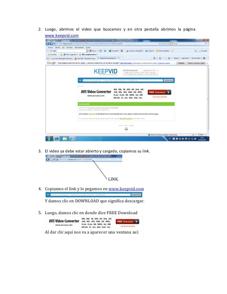 Manual para descargar información del internet