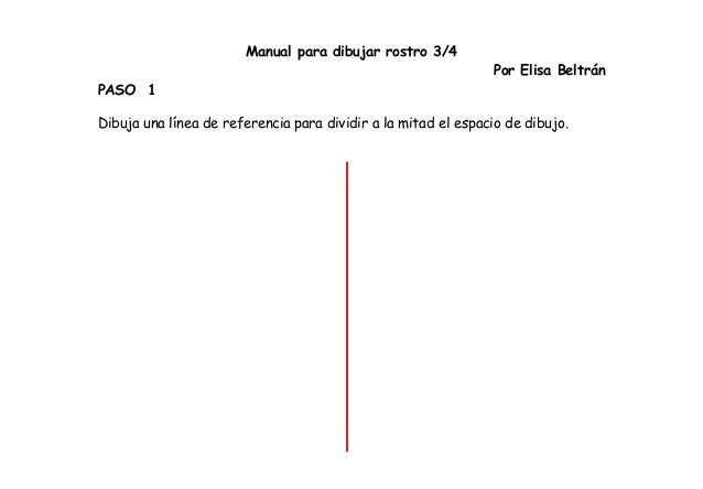 Manual para dibujar rostro tres cuartos Manual para dibujar rostro tres cuartos