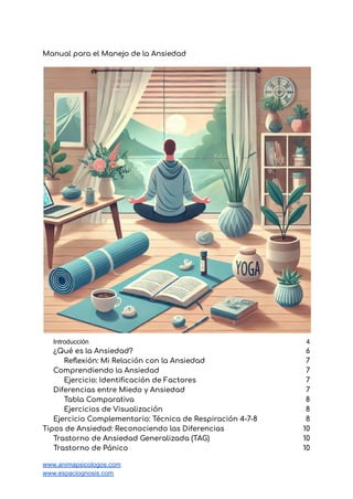Manual Completo para el Manejo de la Ansiedad y Pánico (Guía Clínica) | PDF