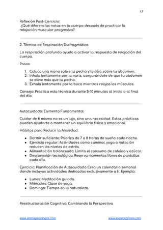 Manual Completo para el Manejo de la Ansiedad y Pánico (Guía Clínica) | PDF