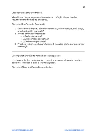 Manual Completo para el Manejo de la Ansiedad y Pánico (Guía Clínica) | PDF