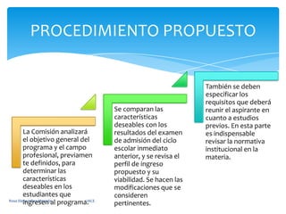 PROCEDIMIENTO PROPUESTORosa Elena Vélez Miranda                                        UACE