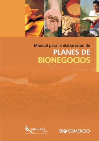 Manual para elaborar planes de Bionegocios
 