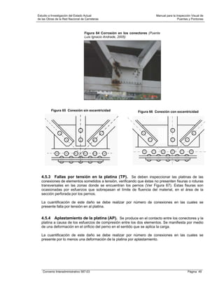 Manual para la inspección visual de puentes y pontones