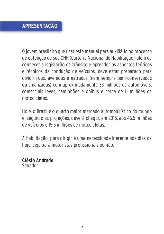 Manual para a primeira habilitação dos motoristas