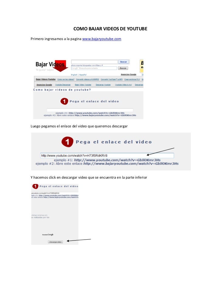 Manual para descargar un video de youtube