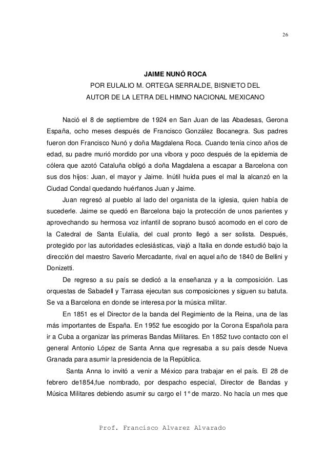 Manual para trabajar el himno nacional mexicano
