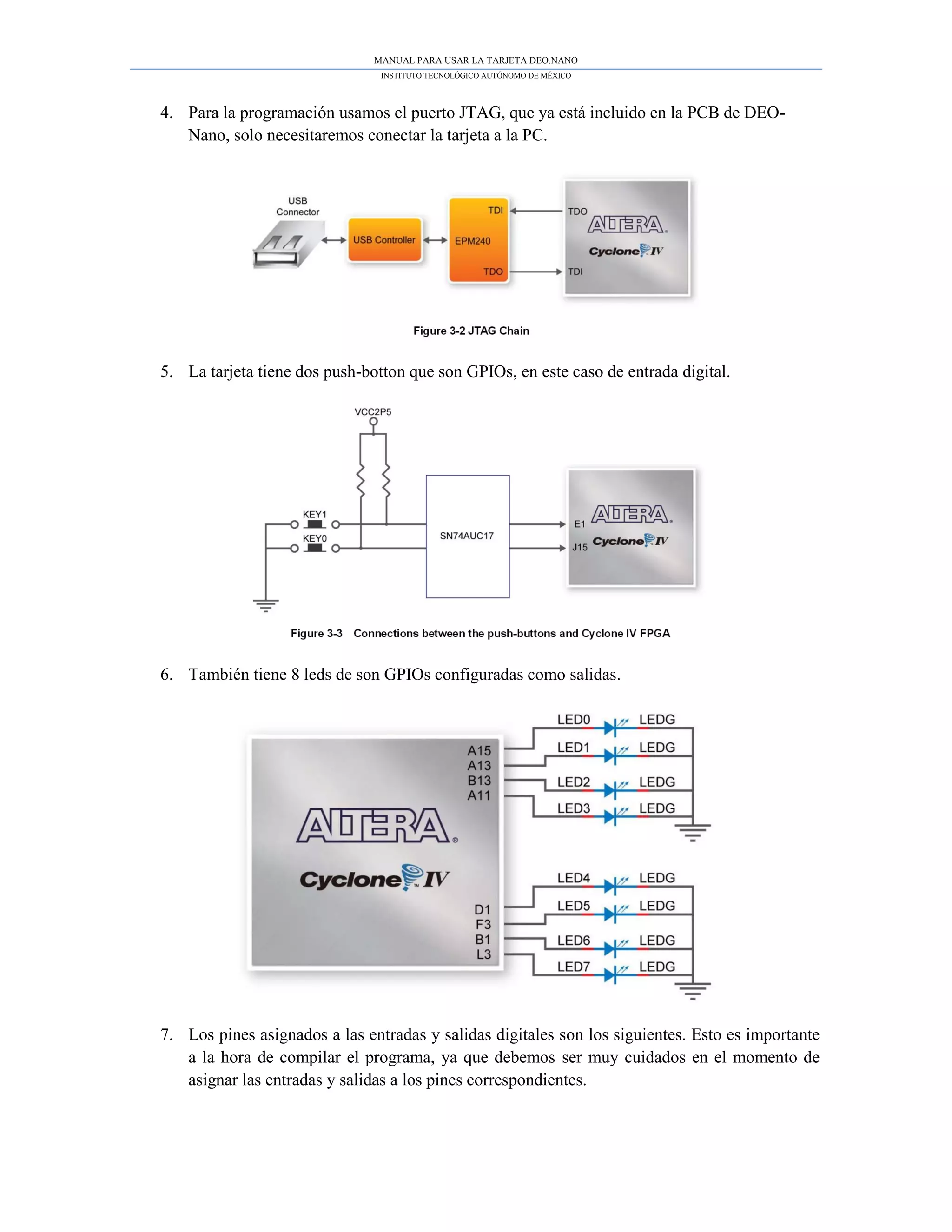 Pin Fpga Cyclone Manual para usar la tarjeta del fpga cyclone iv de altera | PDF