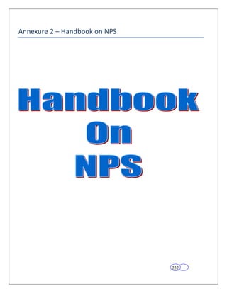 Annexure 2 – Handbook on NPS




                               232
 
