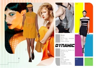 26D 37D 
08D 
68D 
62D 
44D 
Balmain 
Akris 
Marcas 
Balmain 
Marc By Marc 
Kenzo Akris 
Viktor&Rolf 
Proenza Schouler 
Referência as silhuetas dos 
anos 80 e 90; 
Casual; 
Funcional; 
Utilitário; 
Confortável; 
Sporty; 
Formas relaxadas; 
Strip shape 
Valorização do corpo; 
Comportamento urbano. 
 