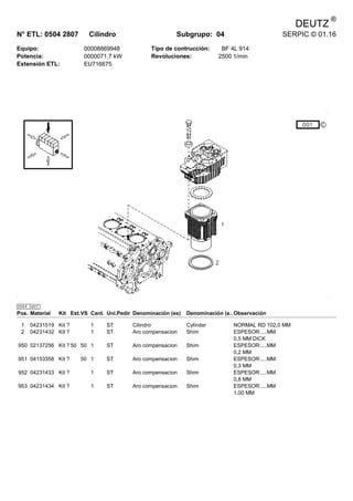 Manual Partes - BF4L914 para motores DIESELpdf | PDF