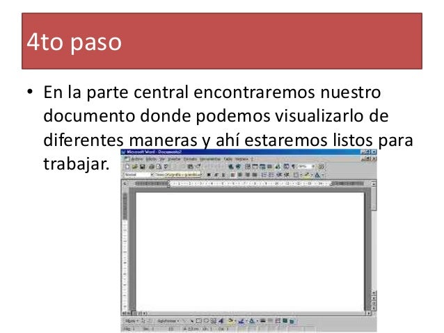 • En la parte central encontraremos nuestrodocumento donde podemos visualizarlo dediferentes maneras y ahí estaremos listo...