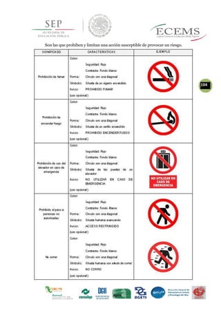 Son las que prohíben y limitan una acción susceptible de provocar un riesgo.
104
 