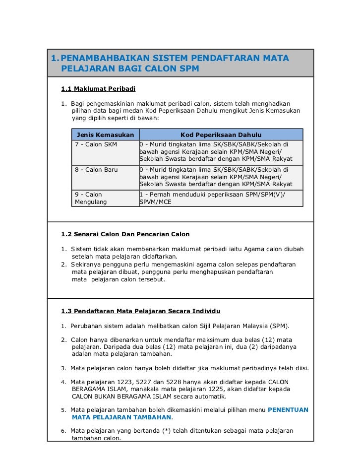 Manual Pendaftaran Spm Sspat