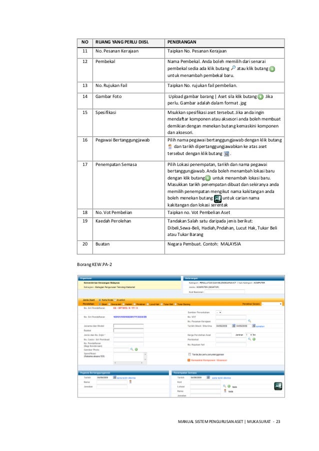 Manual Pengurusan Aset