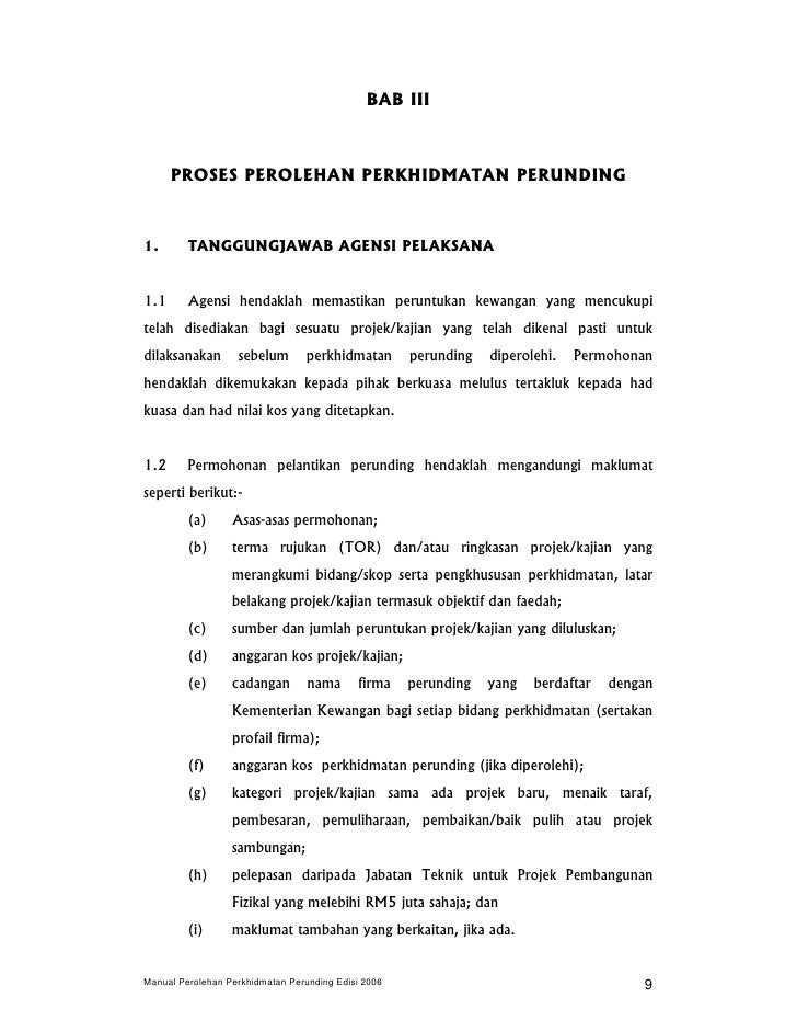 Manual Perolehan Perunding 2006