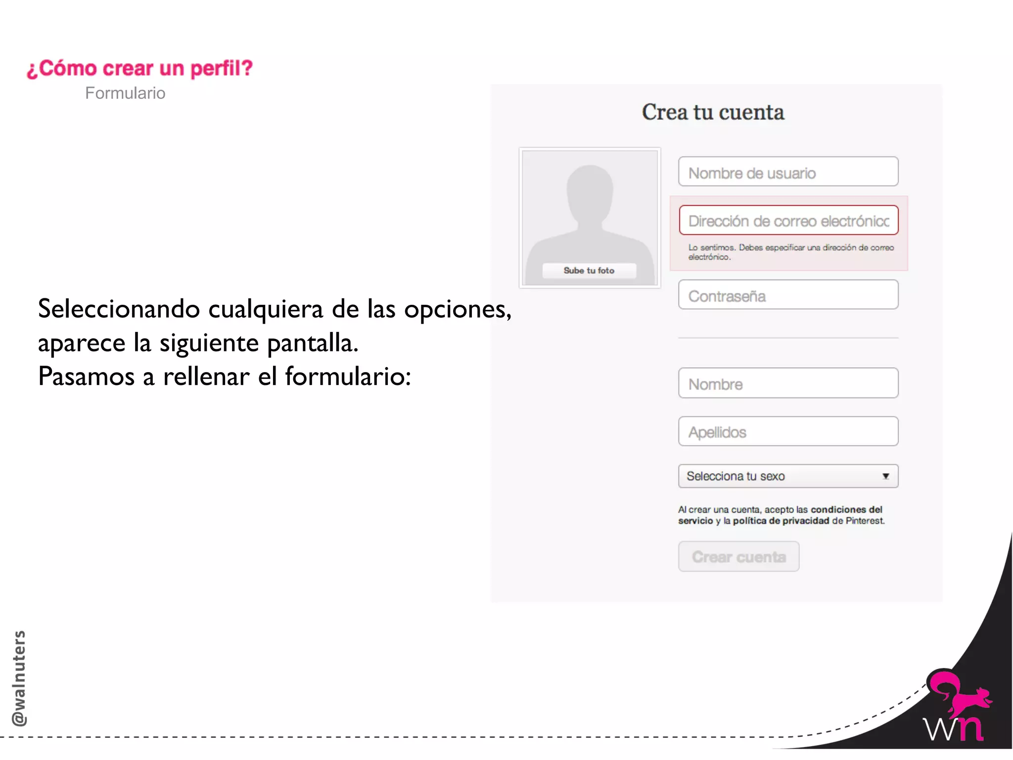 Formulario




Seleccionando cualquiera de las opciones, 	

aparece la siguiente pantalla. 	

Pasamos a rellenar el formulario:




                                                11	
  
 