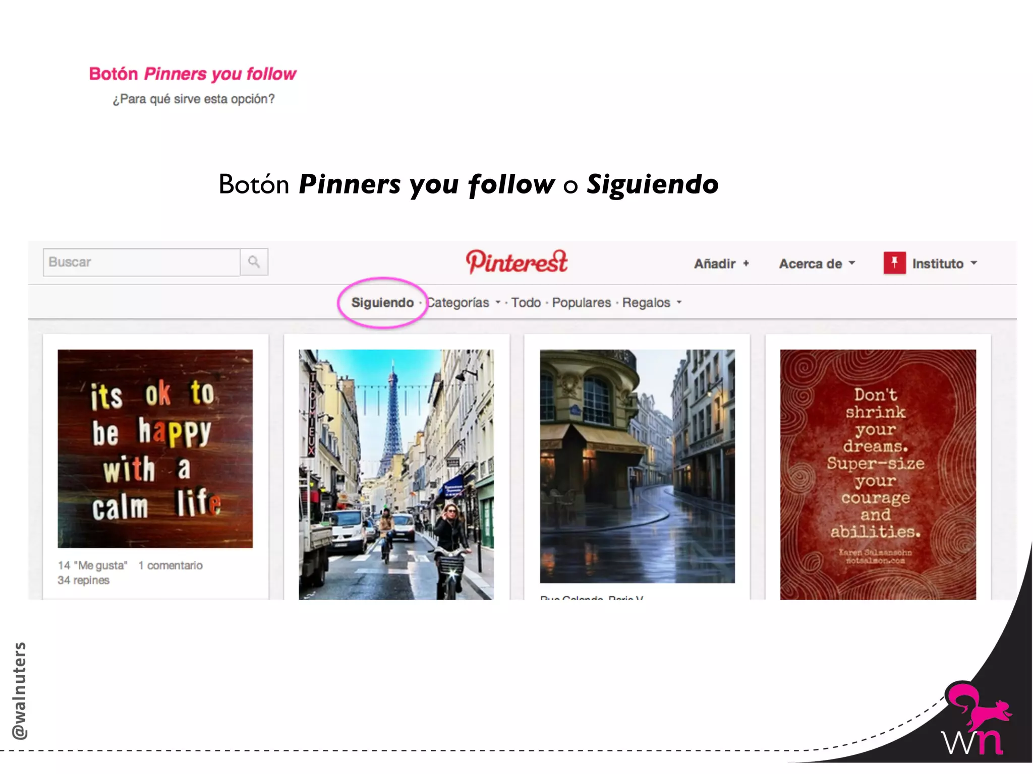 Botón Pinners you follow o Siguiendo	





                                          128	
  
 