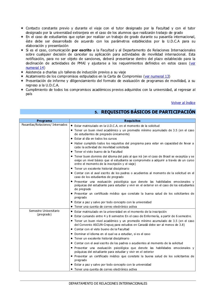 U.D.C.A Asesoría para Estudios en el Exterior