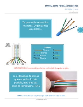 Manual ponchar cable
