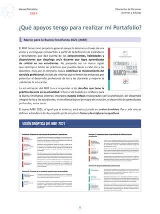 manual portafolio docente 2024 para educación adultos y jóvenes | PDF