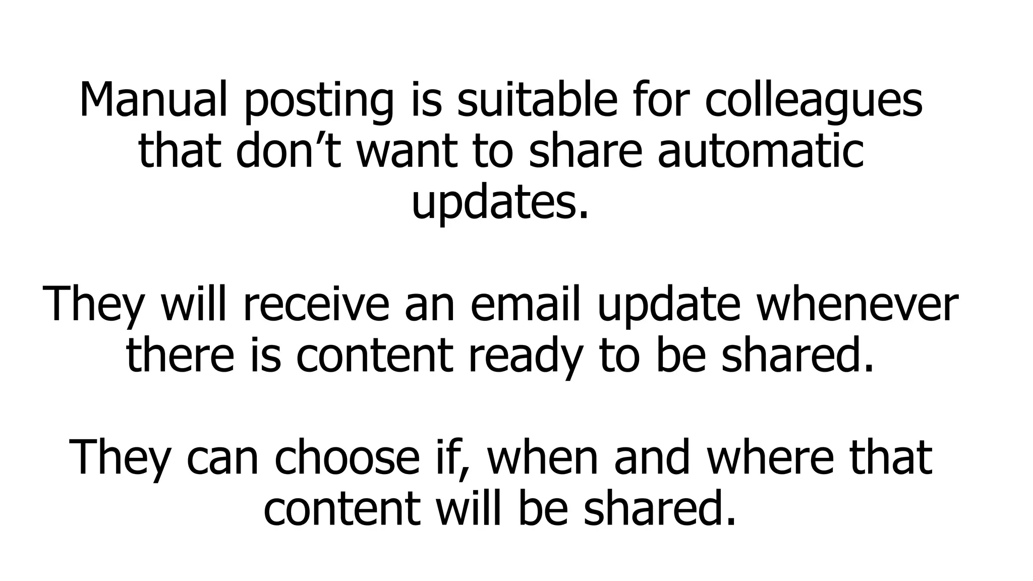 Manual posting with The Cure | PPT