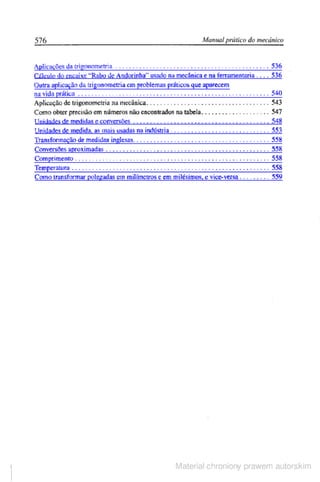 Manual pratico do mecanico